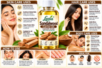 Leela Sandalwood Carrier Oil – Cosmetic Grade Natural Moisturizing Oil for Face, Skin, Hair, Body Massage, Nail Care, Handmade Soap, Cream, Lotion & DIY Cosmetic Formulations.